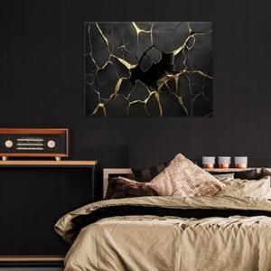 Obraz Na Płótnie Abstrakcja Czarny Do Sypialni Salonu 120x80