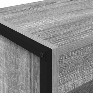 Industrialna szafka na książki szara sonoma z drewnopochodnego materiału