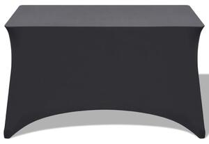 Elastyczny pokrowiec na stół 120x60,5x74 cm, 2 szt., antracytowy (szary)