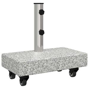 Podstawa do parasola szary 45 x 25 x 45 cm granit i stal