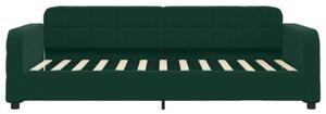 Sofa rozsuwana, ciemnozielona, 90x200 cm, aksamit