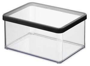 Kwadratowy plastikowy pojemnik na żywność LOFT czarny 2,25 l