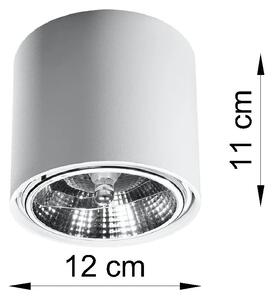 Biały nowoczesny plafon LED tuba - EX655-Tiubo