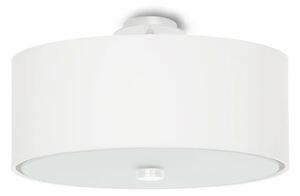 Biały minimalistyczny okrągły plafon 30 cm - EX661-Skalo