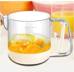 Mieszadło Do Jajek 700ML - Ręczny Mikser Kubek Z Miarką Do Ciasta I Omletów