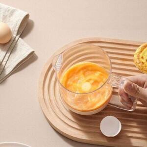 Mieszadło Do Jajek 700ML - Ręczny Mikser Kubek Z Miarką Do Ciasta I Omletów