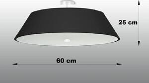 Czarny elegancki plafon sufitowy 60 cm - EX666-Vegi