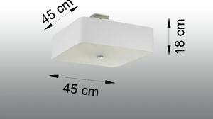 Biały kwadratowy plafon minimalistyczny - EX667-Lokki