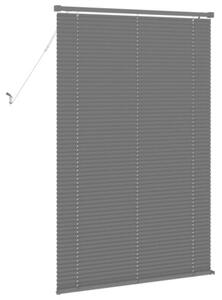 Żaluzja wenecka pvc srebrnoszara 150 x 100 cm z drążkiem obrotowym i klipsem bezpieczeństwa