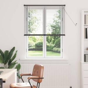 Żaluzja wenecka pvc srebrnoszara 150 x 100 cm z drążkiem obrotowym i klipsem bezpieczeństwa