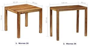 Tradycyjny stolik z drewna sheesham – Warnes 2X