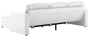 Rozkładana sofa modułowa biała - Lanpara 4Q