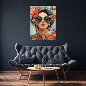 Obraz Na Płótnie Kobieta Pomarańczowy Do Sypialni Salonu 40x60