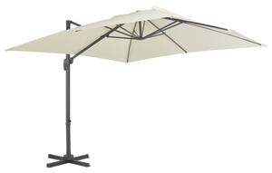 Parasol ogrodowy cantilever z aluminiowym słupkiem 300x300 cm, piaskowy