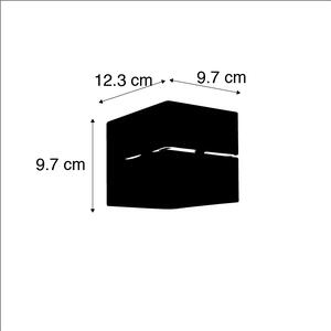 Zestaw 2 Nowoczesnych kinkietów czarnych ze złotym wnętrzem 9,7 cm - Transfer Groove Oswietlenie wewnetrzne