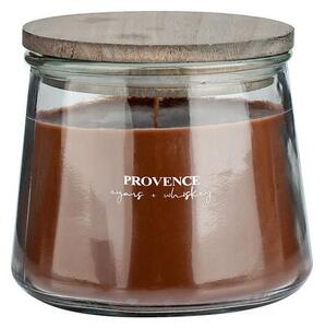 Świeca zapachowa WOODEN z drewnianym knotem, Cygara i whisky 250 g