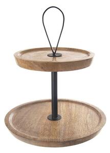 Patera drewniana MANGO, 2 - poziomy