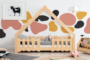 Drewniane łóżko dziecięce w formie domku 12 rozmiarów - Tiffi 4X