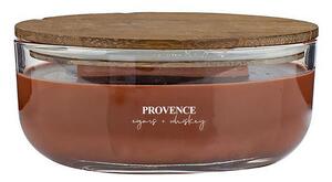 Świeca zapachowa WOODEN z drewnianym knotem, Cygara i whisky 240 g
