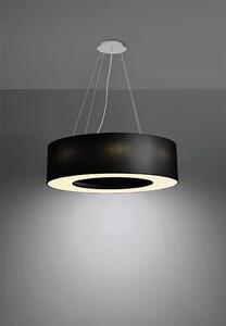 Czarny designerski okrągły żyrandol - EX694-Saturni
