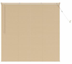 Żaluzja wenecka pvc 150 x 140 cm jasnobrązowa z drążkiem obrotowym i klipsem bezpieczeństwa