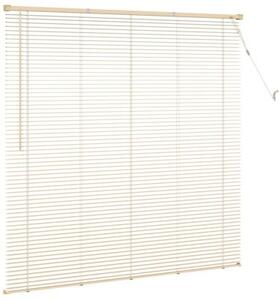 Żaluzja wenecka pvc jasnobrązowa 150x150 cm z drążkiem obrotowym i klipsem bezpieczeństwa