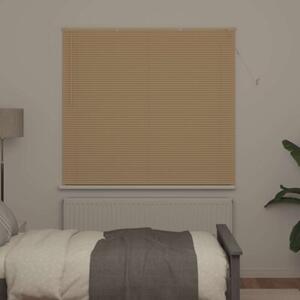 Żaluzja wenecka pvc jasnobrązowa 150x150 cm z drążkiem obrotowym i klipsem bezpieczeństwa