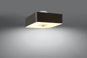 Czarny kwadratowy plafon LED - EX667-Lokki