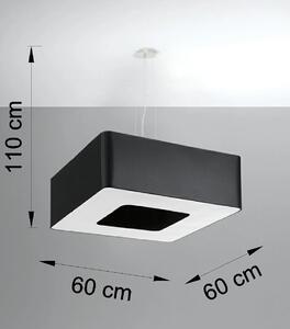 Czarny designerski żyrandol kwadrat - EX703-Urani