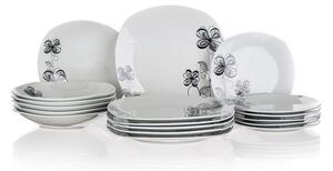 Zestaw talerzy porcelanowych FLOREA 18 szt