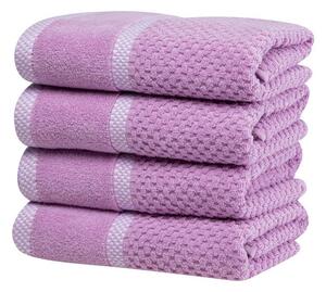 Zestaw ręczników frotte MODENA kolor bzu 50 x 100 cm 4 szt