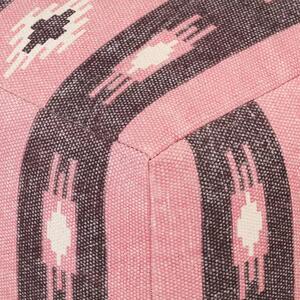 Różowa pufa tapicerowana - Pattero