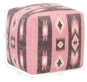 Różowa pufa tapicerowana - Pattero