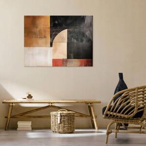 Obraz Na Płótnie Art Deco Brązowy Do Sypialni Salonu 60x40