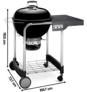 Grill ogrodowy węglowy WEBER Performer GBS 15301004 Zamykany, półka boczna, kółka, termometr, popielnik