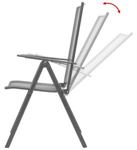 Zestaw metalowych krzeseł ogrodowych - Skyler
