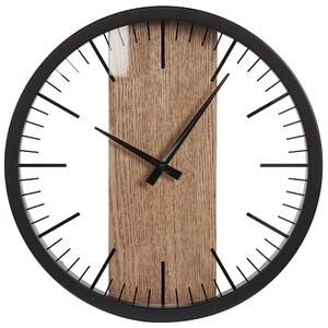 Zegar ścienny wiszący bez numeracji ø 38 cm nowoczesny design czarny Villora Beliani