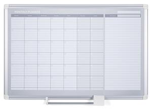 Bi-Office Planer, Tablica suchościeralno-magnetyczna do planowania miesięcznego LUX, dni, 900 x 600 mm