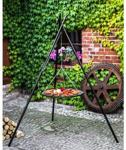 Grill COOK KING Tipi na trójnogu 210 cm - ruszt stal nierdzewna 60 cm