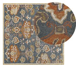 Tradycyjny dywan wełniany wzór orientalny 200 x 200 cm wielokolorowy Umurlu Beliani