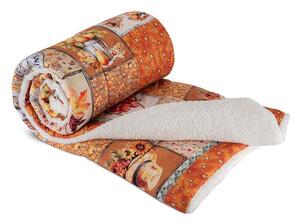 Pikowany barankowy koc Dual Feel SAMARA 140 x 200 cm