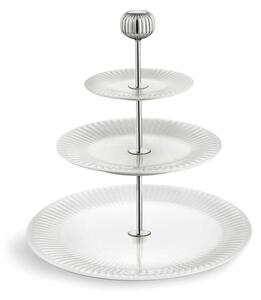 3-piętrowa biała porcelanowa etażerka Kähler Design Hammershoi Etagere, ⌀ 28 cm