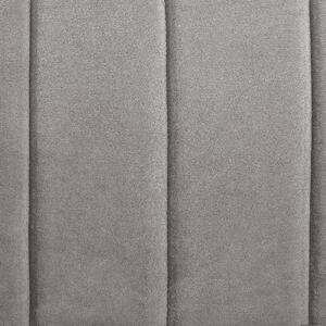 Narożnik szary glam welurowy dodatkowe poduszki prawostronny 3-osobowy Timra Beliani