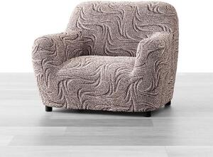 Bi-elastyczne pokrowce BRILLANTE brązowe fotel (sz. 60 - 110 cm)