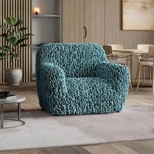 Bi-elastyczne pokrowce VELVET petrol fotel (sz. 60 - 110 cm)