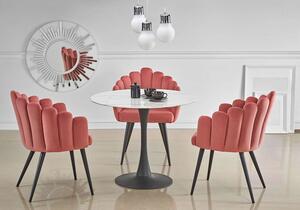 Stylowe krzesło glamour Zusi - różowy