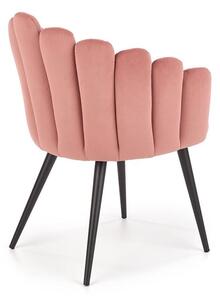 Stylowe krzesło glamour Zusi - różowy