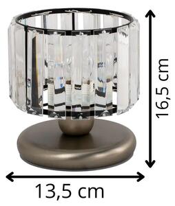 Okrągła lampka stołowa w stylu glamour - S624-Ana