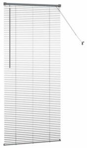 Nowoczesne żaluzje weneckie ciemnoszare z aluminium 175 x 80 cm