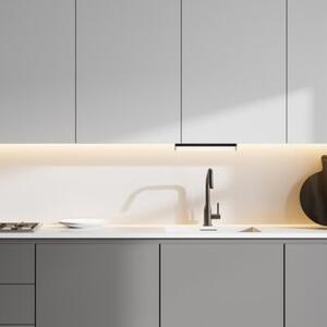 Lampa podszafkowa kuchenna czarno-biała podłużna 53cm neutralna barwa LED 14W BAND2 Rabalux